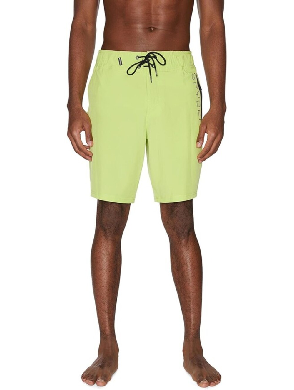 Spyder Men's Standard 9" Solid Hybrid Board Shorts, Lime, Size S